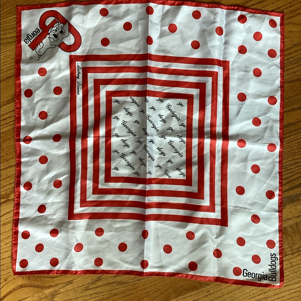 Vintage Georgia Bulldog scarf
